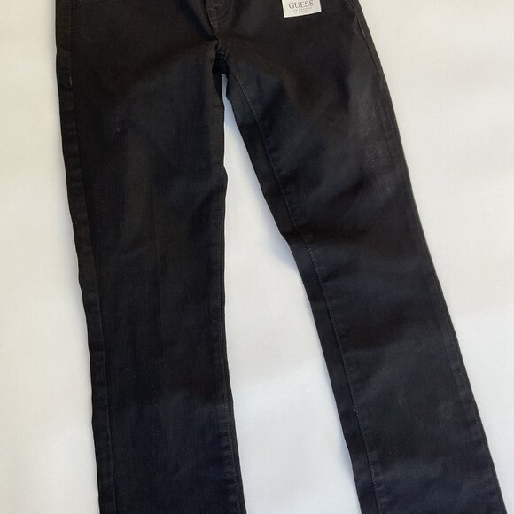 Guess Women’s Mid Rise Boot Cut Jeans In Black Denim Size 23 - Picture 7 of 12
